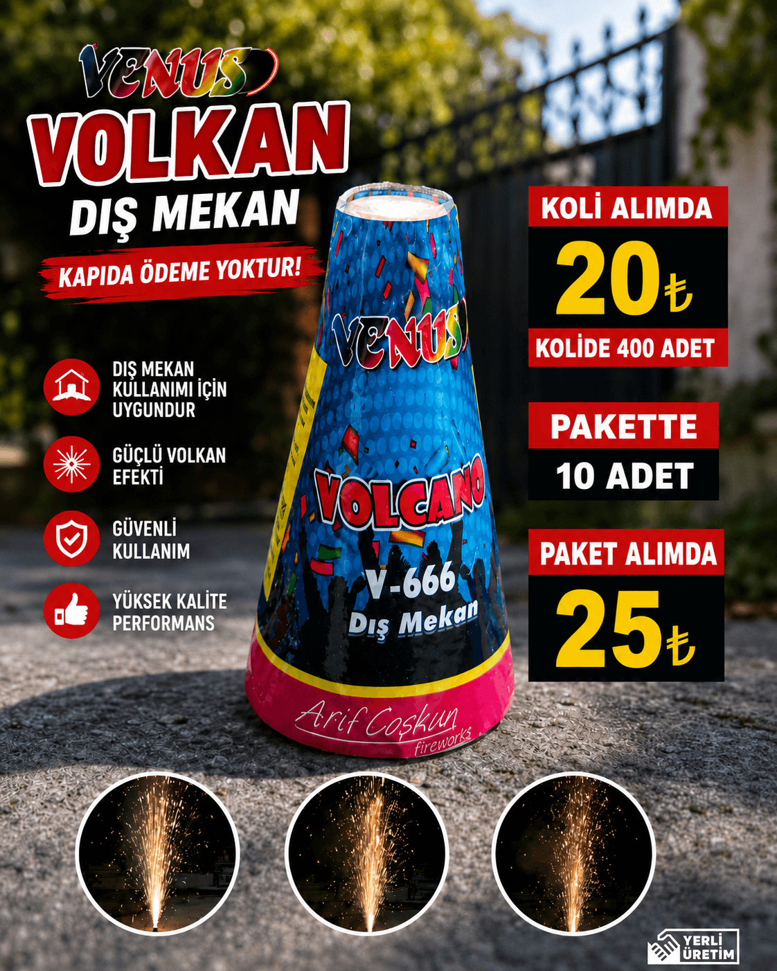 En Çok Tercih Edilen Dış Mekan Volkan Modelleri görseli